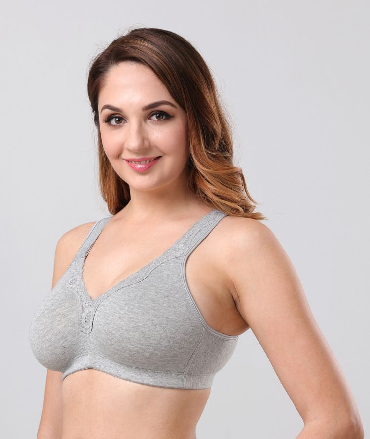 Full Cup Non Padded Wireless Comfortable Sleep Bra Plus Size Mls
